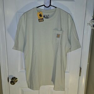 Carhartt Men's Loose‎ Fit Heavyweight S/S Pocket T-Shirt, Color: Green, Size M